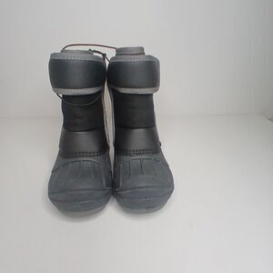 Cat & Jack Toddler Boys Waterproof Black Snowboots Lenny Thermolite Size 6 New